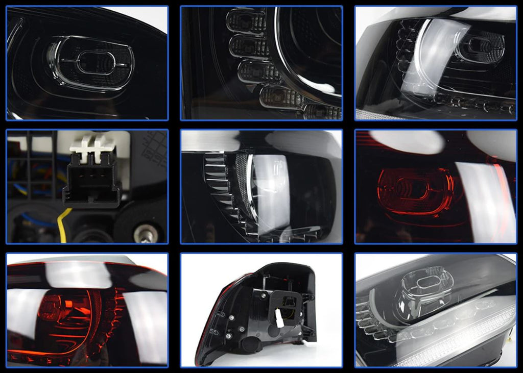 Paire de Feux arrières LEDs à clignotants dynamiques – Facelift-Car